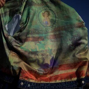 Extremely Rare Vintage Ethyl Jean Jacket with Brown Suede Collars